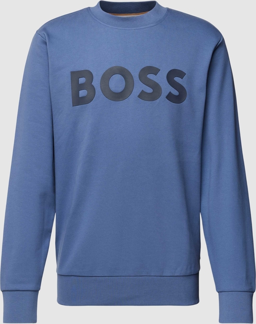 Niebieska bluza Hugo Boss z bawełny w młodzieżowym stylu