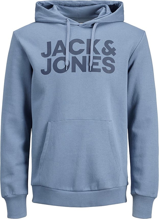 Niebieska bluza Jack & Jones z bawełny w młodzieżowym stylu