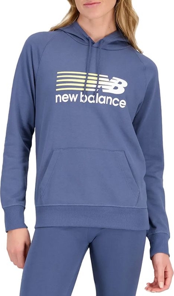 Niebieska bluza New Balance z kapturem