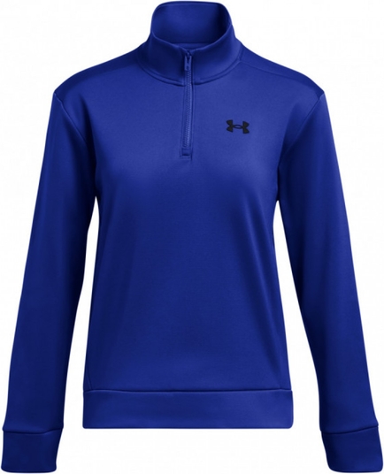 Niebieska bluza Under Armour krótka z dresówki w sportowym stylu