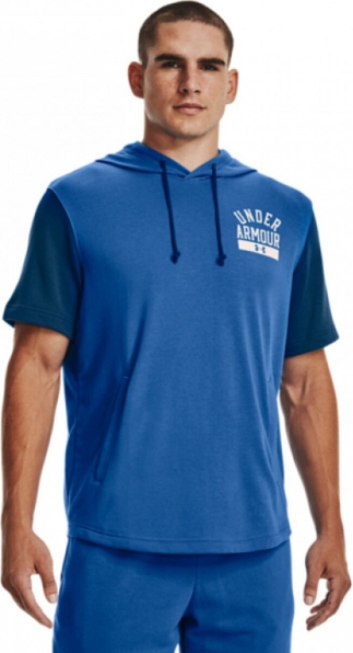 Niebieska bluza Under Armour w sportowym stylu z bawełny