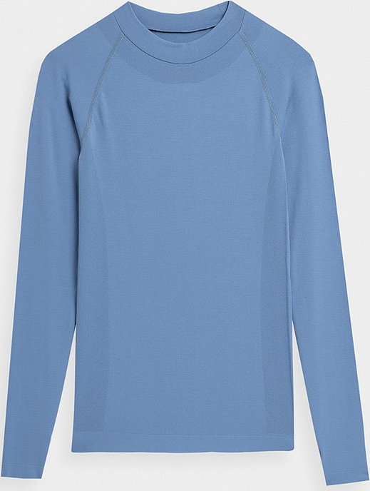 Niebieska bluzka 4F z golfem w stylu casual