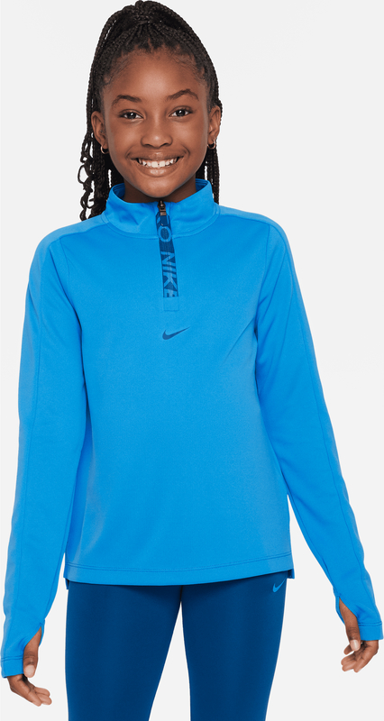 Niebieska bluzka dziecięca Nike dla dziewczynek