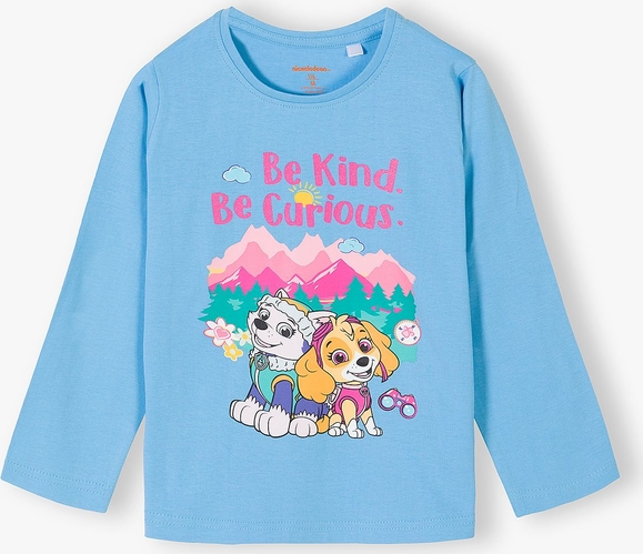 Niebieska bluzka dziecięca Psi Patrol dla dziewczynek