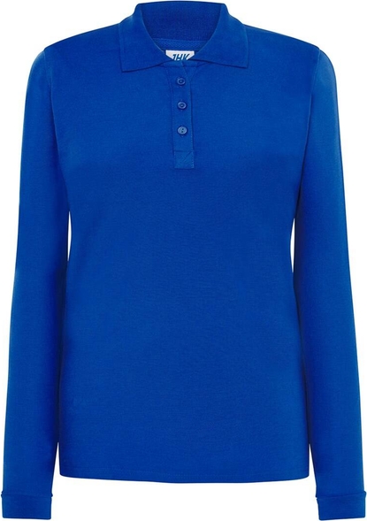 Niebieska bluzka JK Collection z dekoltem w kształcie litery v z dzianiny