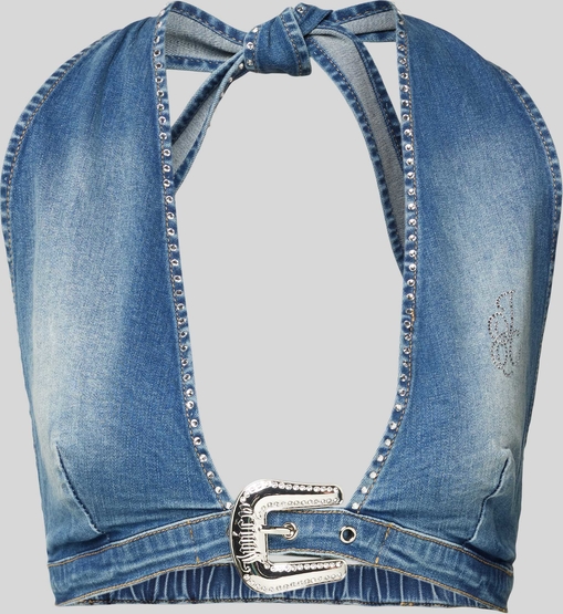 Niebieska bluzka Juicy Couture z dekoltem w kształcie litery v