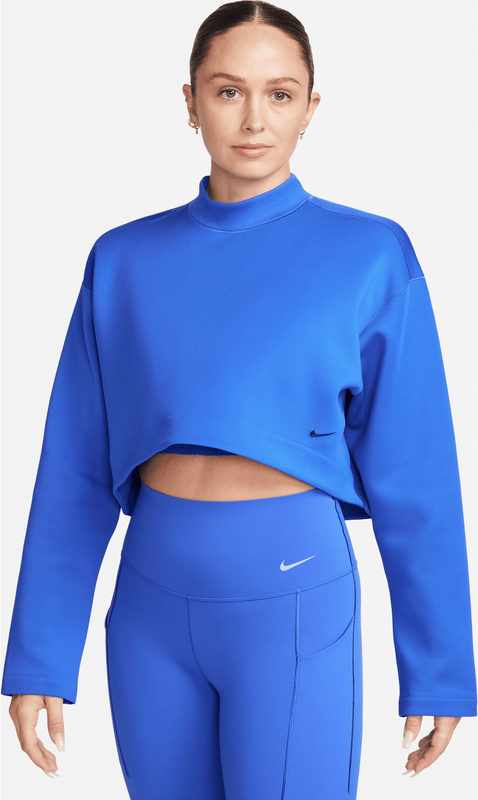 Niebieska bluzka Nike z długim rękawem