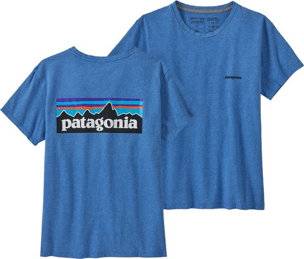 Niebieska bluzka Patagonia z krótkim rękawem
