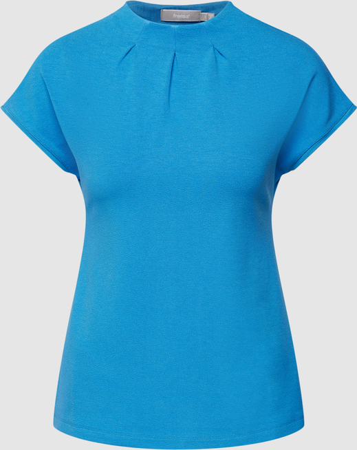 Niebieska bluzka Peek&Cloppenburg z krótkim rękawem w stylu casual