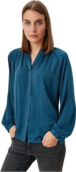 Niebieska bluzka S.Oliver z dekoltem w kształcie litery v