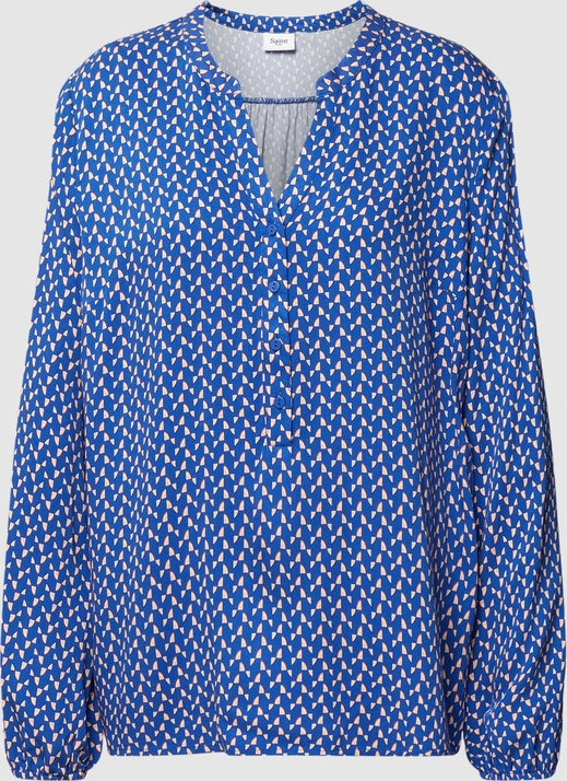 Niebieska bluzka Saint Tropez z dekoltem w kształcie litery v