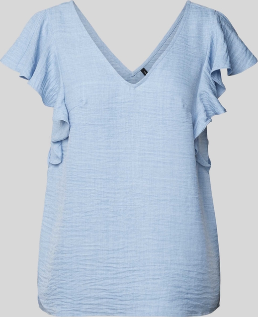 Niebieska bluzka Vero Moda z bawełny