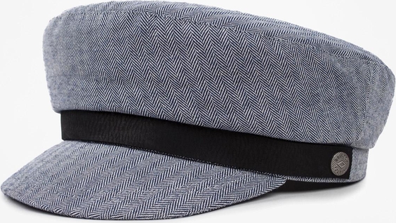 Niebieska czapka Brixton z bawełny