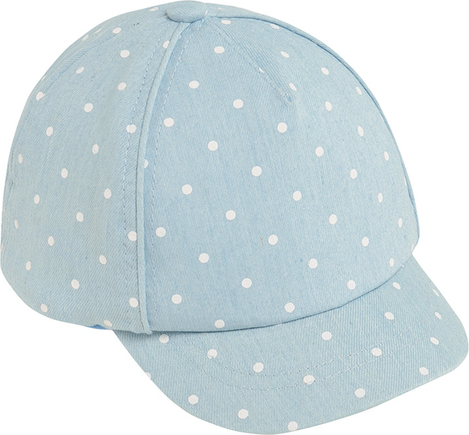 Niebieska czapka Cool Club w groszki