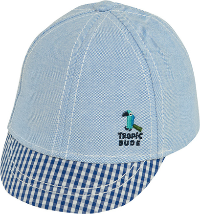Niebieska czapka Cool Club w krateczkę