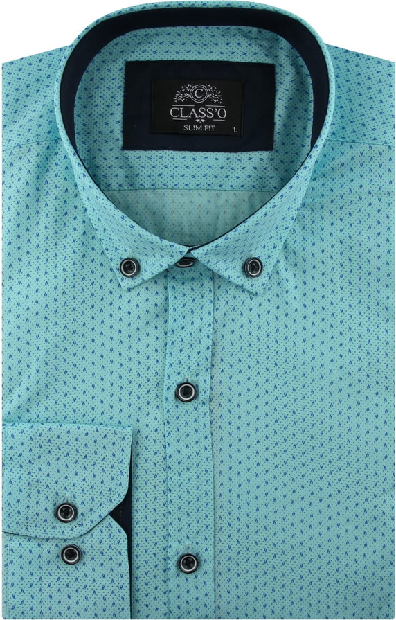 Niebieska koszula Classo z tkaniny