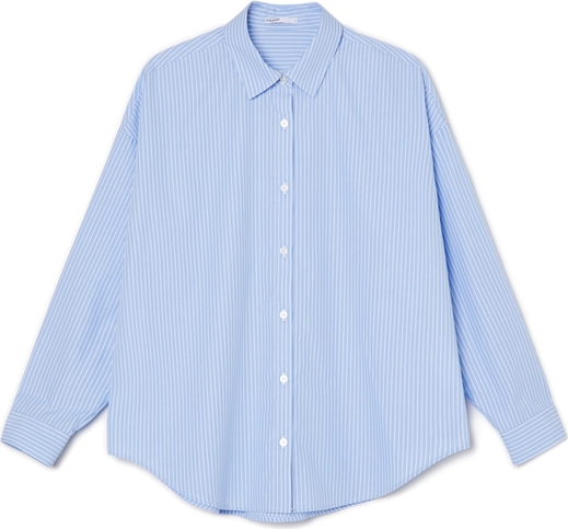 Niebieska koszula Cropp z tkaniny