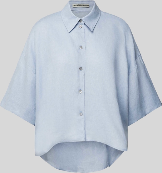 Niebieska koszula Drykorn z lnu