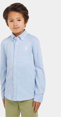 Niebieska koszula dziecięca Tommy Hilfiger dla chłopców