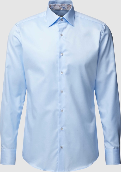 Niebieska koszula Eterna z bawełny