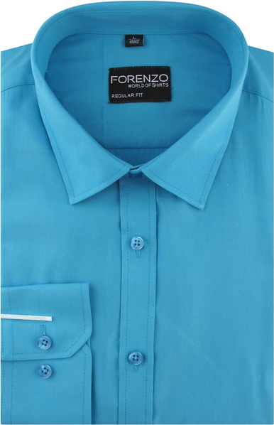 Niebieska koszula Forenzo z tkaniny