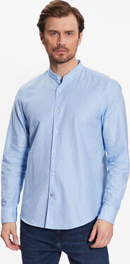 Niebieska koszula Hugo Boss z długim rękawem w stylu casual