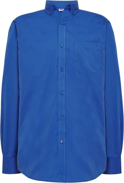 Niebieska koszula JK Collection z bawełny z długim rękawem