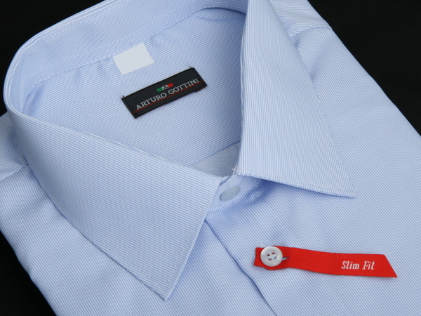Niebieska koszula krawatikoszula.pl z krótkim rękawem w elegenckim stylu