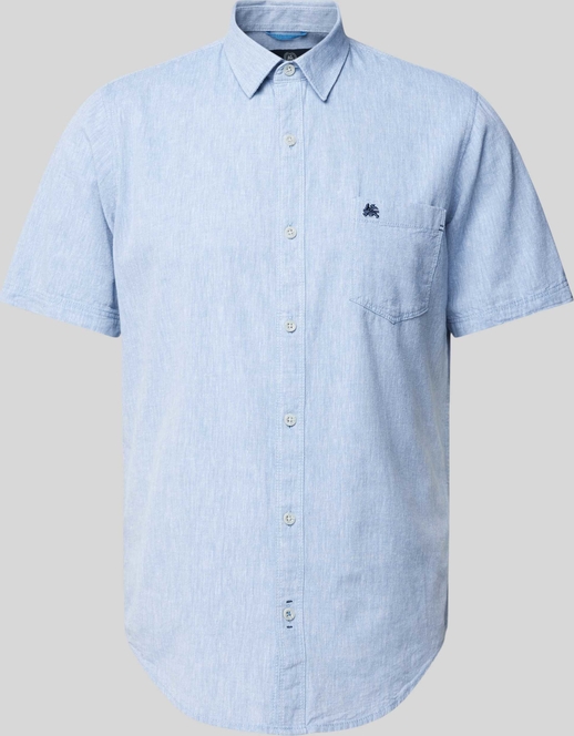 Niebieska koszula Lerros w stylu casual z krótkim rękawem