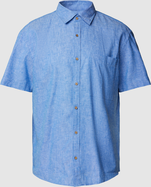 Niebieska koszula McNeal w stylu casual z krótkim rękawem