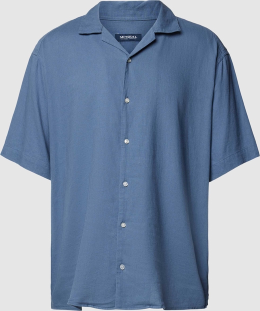 Niebieska koszula McNeal z długim rękawem