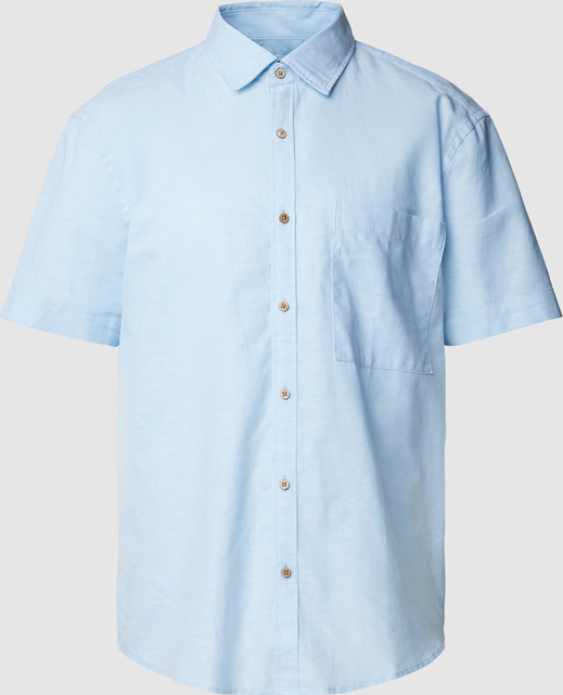 Niebieska koszula McNeal z krótkim rękawem