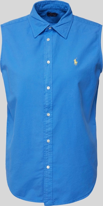 Niebieska koszula POLO RALPH LAUREN w stylu casual z kołnierzykiem