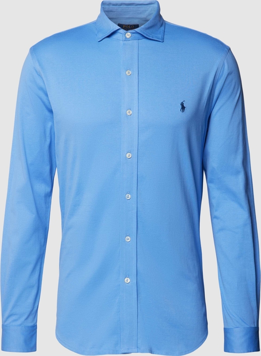 Niebieska koszula POLO RALPH LAUREN z długim rękawem w stylu casual