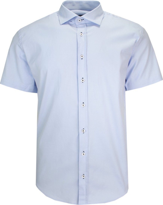 Niebieska koszula Quickside z klasycznym kołnierzykiem z bawełny