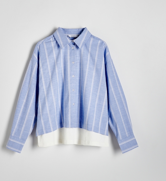 Niebieska koszula Reserved w stylu casual z tkaniny