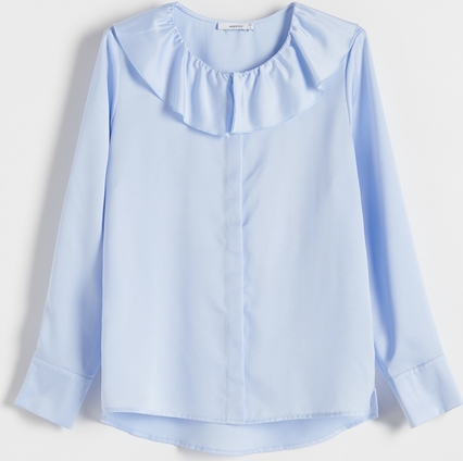 Niebieska koszula Reserved w stylu klasycznym z tkaniny