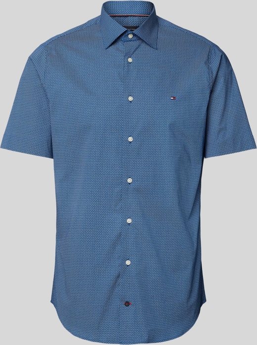 Niebieska koszula Tommy Hilfiger w stylu casual z bawełny