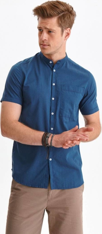 Niebieska koszula Top Secret w stylu casual