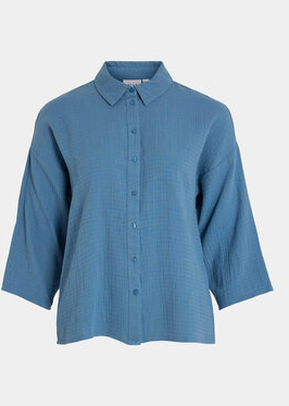 Niebieska koszula Vila w stylu casual
