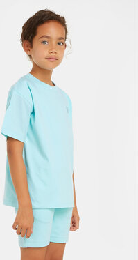 Niebieska koszulka dziecięca Calvin Klein z jeansu