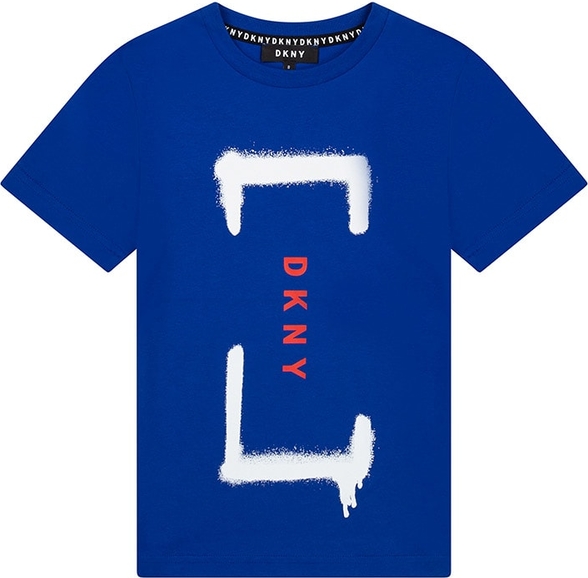 Niebieska koszulka dziecięca DKNY dla chłopców