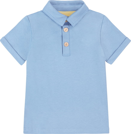 Niebieska koszulka dziecięca Ewa Collection z krótkim rękawem