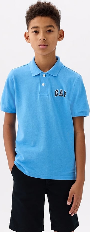 Niebieska koszulka dziecięca Gap dla chłopców z bawełny