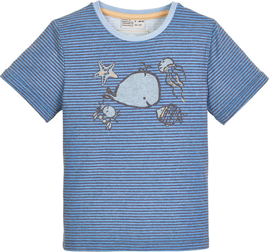 Niebieska koszulka dziecięca Killtec dla chłopców z bawełny