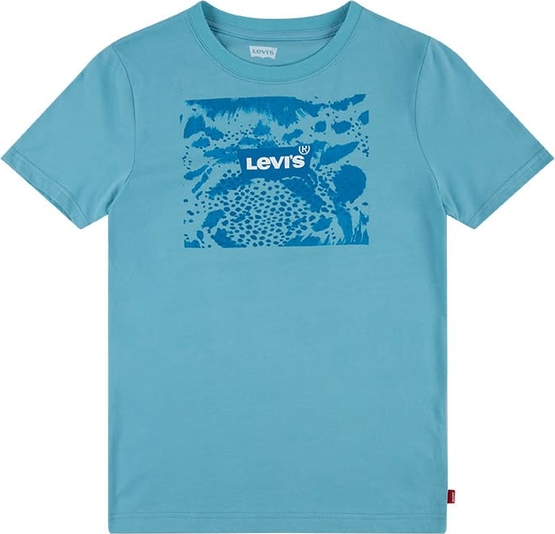 Niebieska koszulka dziecięca Levis z bawełny dla chłopców