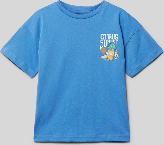 Niebieska koszulka dziecięca Mayoral dla chłopców z krótkim rękawem