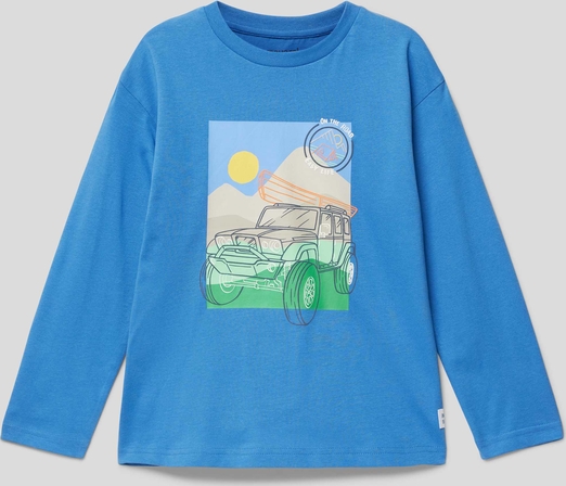 Niebieska koszulka dziecięca Mayoral z bawełny
