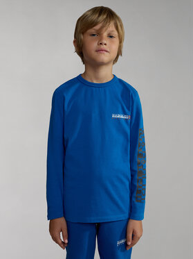 Niebieska koszulka dziecięca Napapijri dla chłopców
