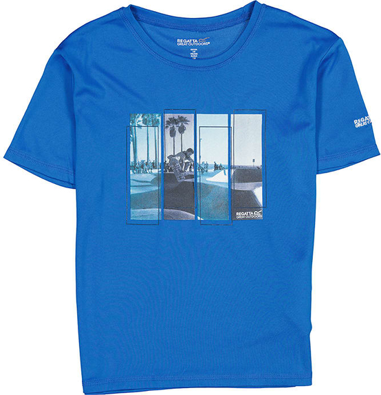 Niebieska koszulka dziecięca Regatta dla chłopców